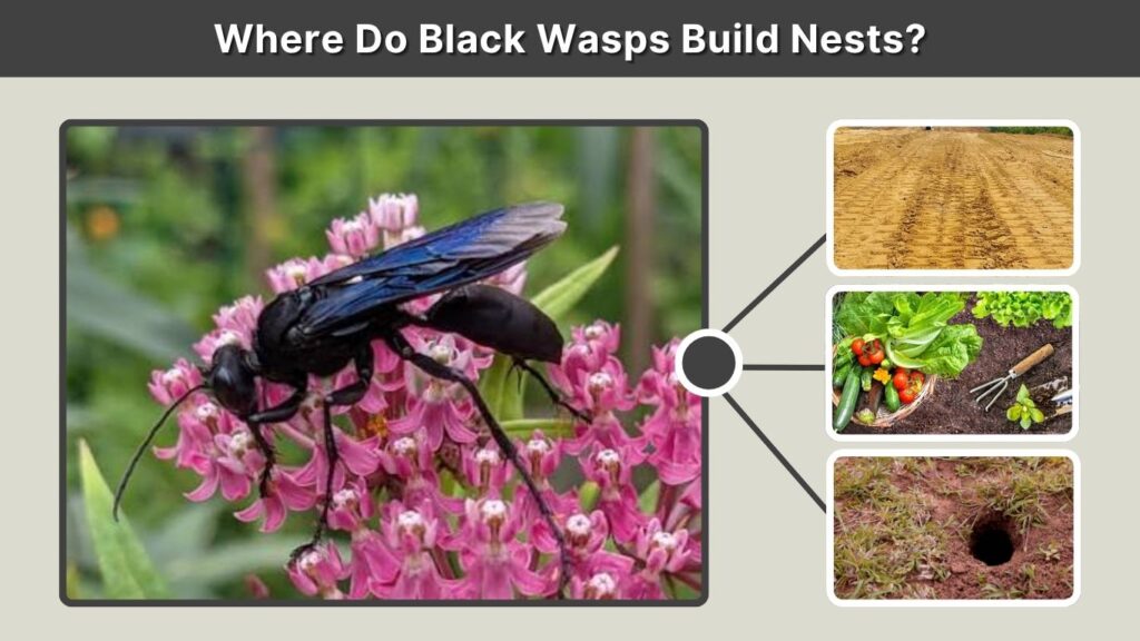 Where Do Black Wasps Build Nests?