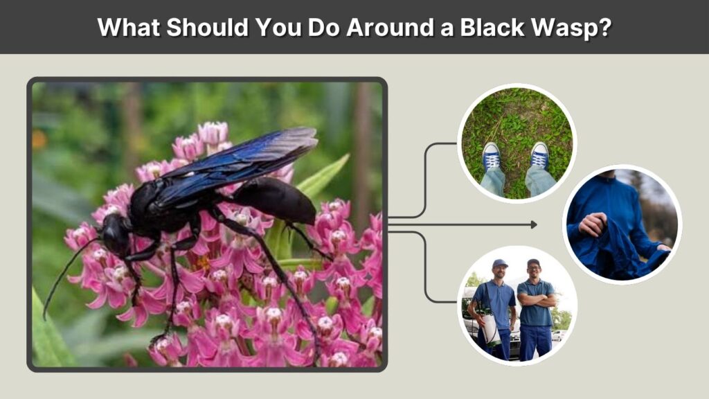 What Should You Do Around a Black Wasp?