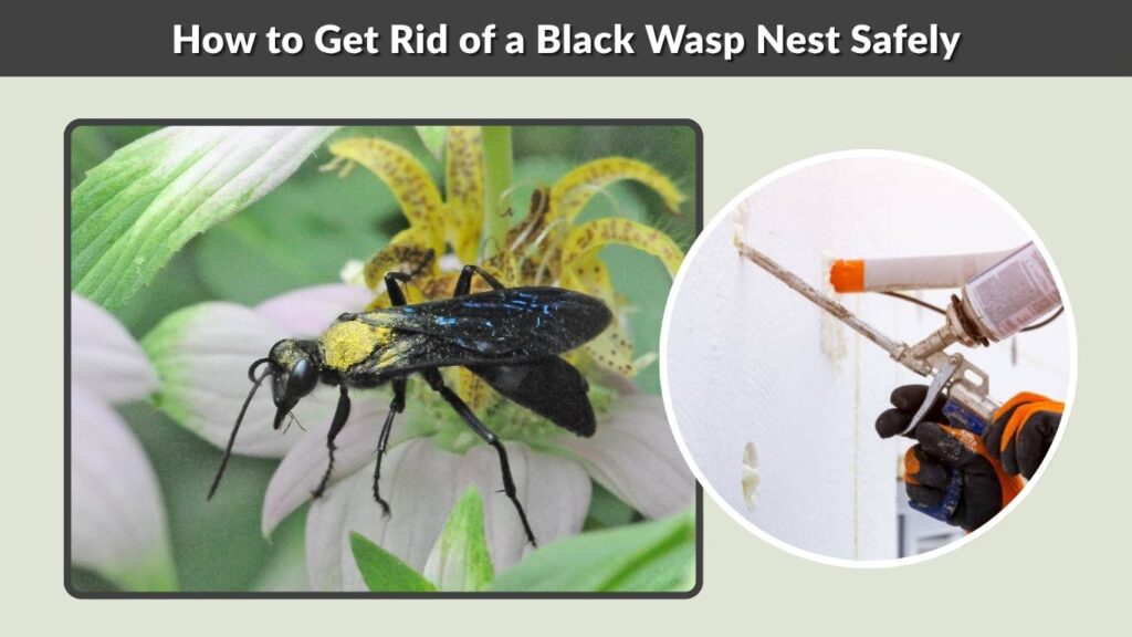 How to Get Rid of a Black Wasp Nest Safely